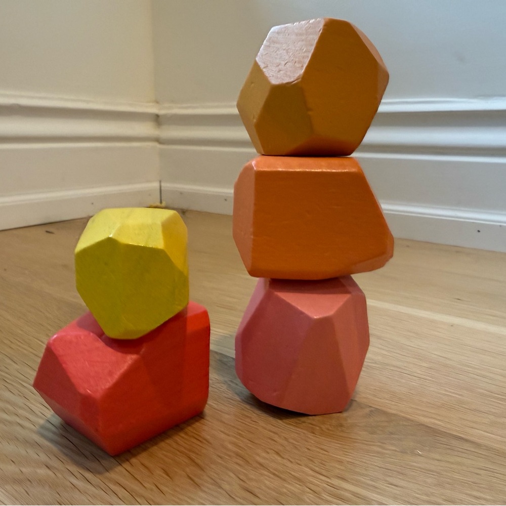 Lovevery Colorful Wooden Stacking Blocks for Kids